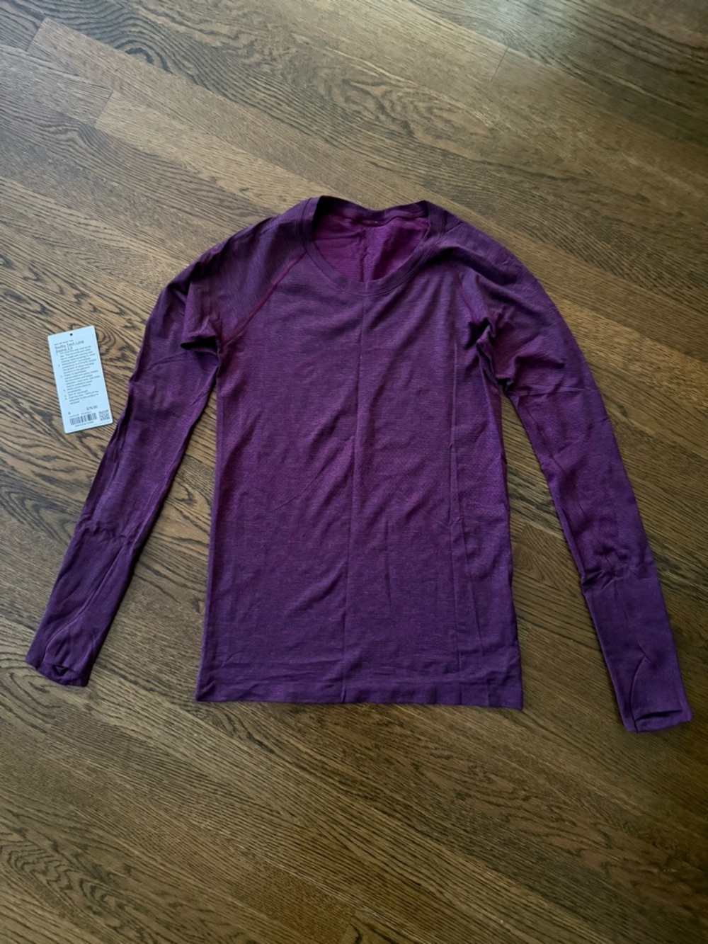 lululemon athletica Swiftly Tech Long Sleeve 2.0 (Fushia/Black)